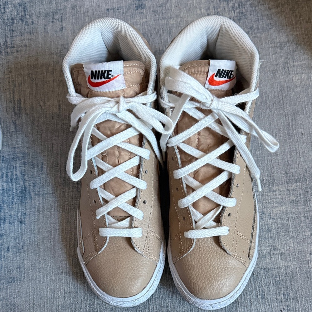 Nike Kids Tan High-Top Sneakers